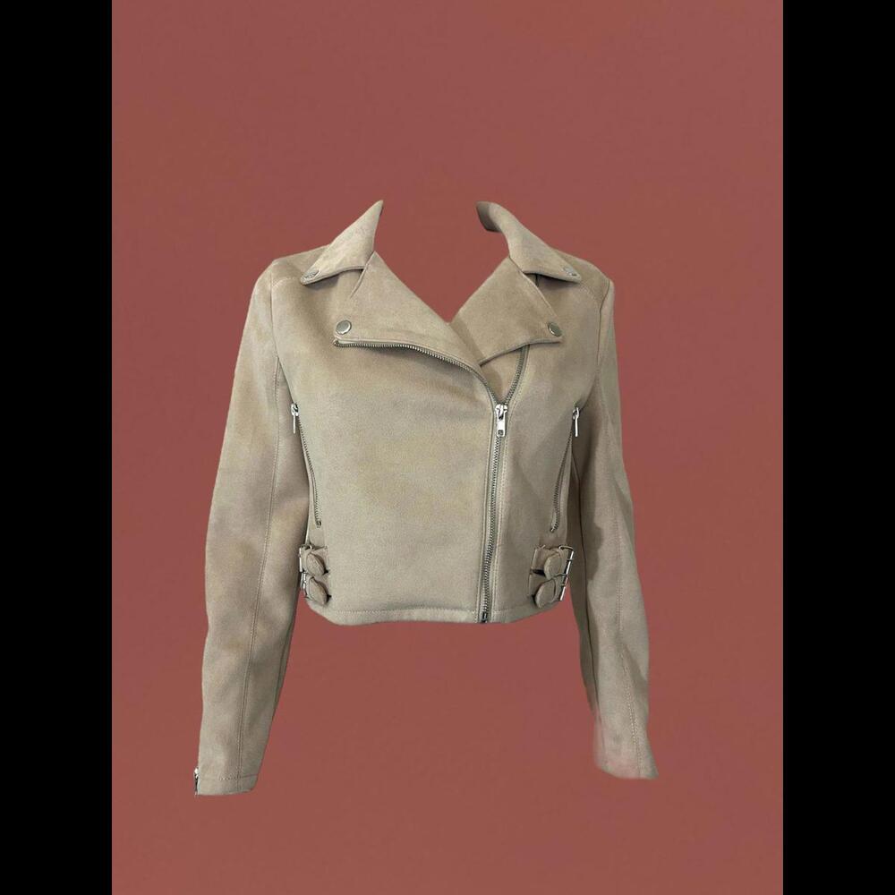 Faux suede jacket